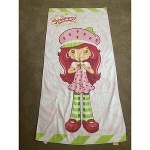 Y2K Vintage Strawberry Shortcake Berry Milkshake Smoothie Beach Pool Towel